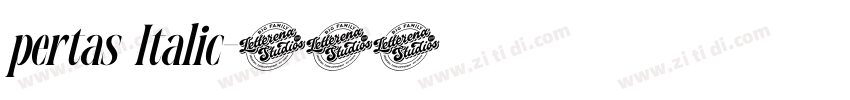 pertas Italic字体转换 pertas Italic字体转换